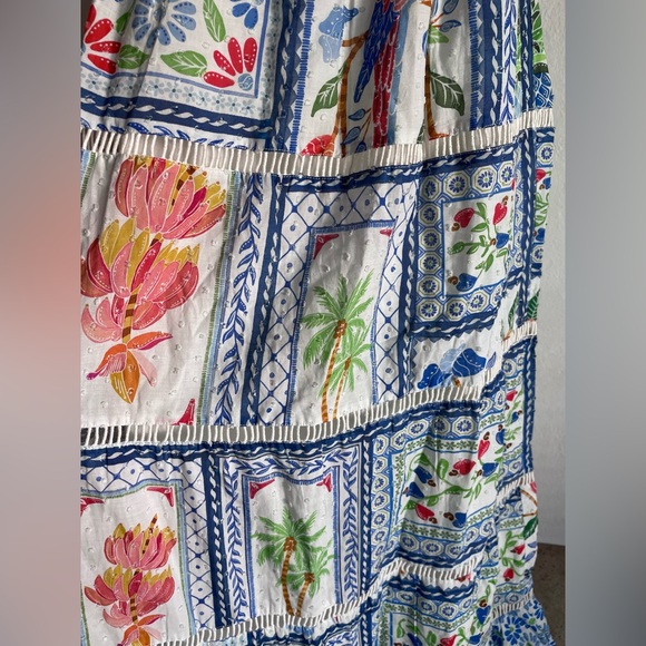 ☀️50% Off! Summer Sale☀️FARM RIO Tropical Tiles Maxi Dress - Picture 5 of 11